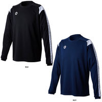 sfida(スフィーダ) フットサル 長袖トップス BP ウォームアップクルートップ JR 160 ブラック SA24815JR 1枚（直送品）