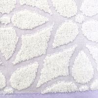 【アウトレット】【Goエシカル】訳あり 林 やわらか無撚糸バスタオル フローフラワー パープル BJ443335 1枚