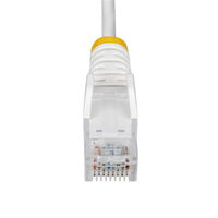 Startech.com CAT6 LANケーブル スリム 1m ホワイト より線 ツメ折れ防止 N6PAT100CMWHS 1個（直送品）