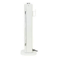 YAMAZEN 遠赤外線 ミニカーボンヒーター 1本管 メカ式 500W DCT-M051(W) 1台