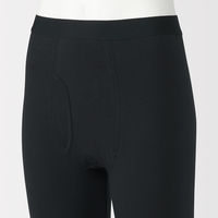 無印良品 メンズ　紳士 あったか綿 ロングタイツ 紳士Ｓ 黒 良品計画