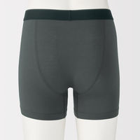 無印良品 メンズ　紳士 なめらか 前開きボクサーパンツ 紳士Ｍ ダークグレー 良品計画