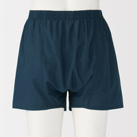 無印良品 メンズ　紳士 なめらか 前開きトランクス 紳士Ｌ ネイビー 良品計画