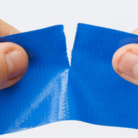 アスクル 現場のチカラ カラー布テープ 青 幅50mm×長さ25m エコノミータイプ 1巻 オリジナル