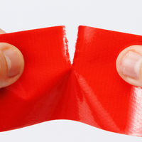 アスクル 現場のチカラ カラー布テープ 赤 幅50mm×長さ25m エコノミータイプ 1巻 オリジナル