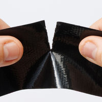 アスクル 現場のチカラ カラー布テープ 黒 幅50mm×長さ25m エコノミータイプ 1巻 オリジナル