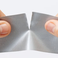 アスクル 現場のチカラ カラー布テープ シルバー 幅50mm×長さ25m エコノミータイプ 1巻 オリジナル