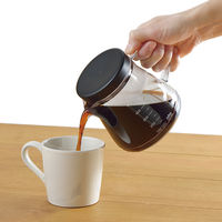 コーヒーサーバー コーヒーポット 500mL ブラック ストロン TW-3732 1個 食洗機対応 割れにくい 日本製 曙産業