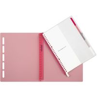 マルマン クラルテ B5 プラスチックバインダー 26穴 ピンク F311-08 1セット(1冊×2)