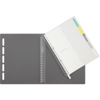 マルマン クラルテ B5 プラスチックバインダー 26穴 グレー F311-11 1セット(2冊)