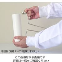 ホワイトマックス 粘着ローラー100mm巾 キャップ一体型 オールステンレス長金具 グッとかちん CR-501 1本 63-6335-75（直送品）