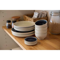 丸利玉樹利喜蔵商店 プレート 21cm BLOCK ブロック カレー&パスタ 陶器 美濃焼 ブルー 421877 1個（直送品）