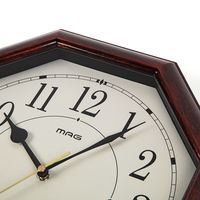 ノア精密 MAG 電波掛時計 ネオオクターゴ Wー739 BRーZ 1個