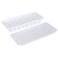 製氷皿 蓋付 ブロック氷 8個取り deLijoy ゆきポン KKー217 1セット（1個×10） 小久保工業所