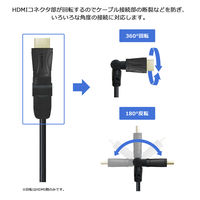 Vodaview 回転タイプ USBーC to HDM I変換ケーブル 2m 4K60Hz VV-UCHD020-FL 1本