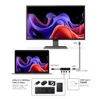 Vodaview USBーC to マルチHUB HDMI PD100W 30cm VV-UCDOCKHUB6-SV 1本