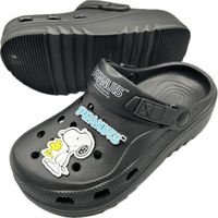 コマリヨー スヌーピー EVA厚底クロッグサンダル BLK 24.0cm  8343ー01 1足