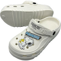 コマリヨー スヌーピー EVA厚底クロッグサンダル WHT 25.0cm 8343ー02 1足