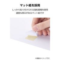 ラベルシール キレイにはがせる 表示・宛名ラベル 60面 四辺余白付 角丸 10シート A4 EDT-ECKR60S10 エレコム（直送品）