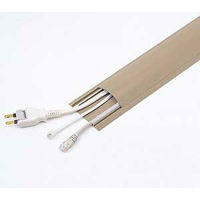 サンワサプライ ケーブルカバー(ライトブラウン) CA-R70LBR 1個（わけあり品）