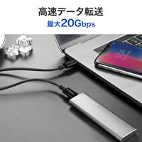 Verbatim Japan TypeーC to C USB3.2 Gen2x2ケーブル 高耐久 CB100KCCZV2 1個