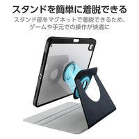 iPad A16 11インチ ケース タッチペンホルダー ブラック TB-A25RMG360BK エレコム 1個（直送品）