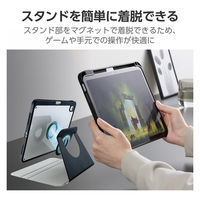 iPad A16 11インチ ケース タッチペンホルダー スリープ対応 ブラック TBWA25RMG360BK エレコム 1個（直送品）