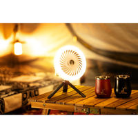 パール金属 CS LEDライトファン(カーキ) UK-4081 1個（直送品）