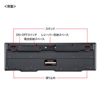 サンワサプライ ワイヤレスキーボード(2.4GHzワイヤレス) SKB-WL40BK 1個