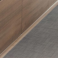 ベストコ キッチンマット 拭ける PVC ライトグレー 45×180cm ND-6294 1個（直送品）