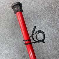 アラオ 樹脂製 ロープスティック Φ14×1500 オレンジ AR-1311 1セット(10本入)（直送品）