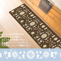 PVCキッチンマット 45×240cm ムーミン フォーク 1個 ヨコズナクリエーション