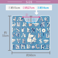 PVCトイレマット ムーミン アルファベット 1個 ヨコズナクリエーション