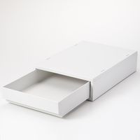 無印良品 再生ポリプロピレン入り 小物収納ケース 小 ホワイトグレー 約幅２６×奥行３７×高さ９ｃｍ 良品計画