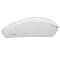 ナカバヤシ 無線静音 軽量50g 3ボタン BlueLEDマウス ホワイト MUS-RKT186W 1個