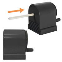 【アウトレット】【Goエシカル】訳あり プラス 鉛筆削り ウィッティパーティ 手動式 ダークグレー WPー130N 30853 1個