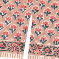 ブロックプリントエプロン ブルー studio CLIP