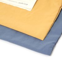 化粧ポーチ LABELフラットポーチＭ ブルー studio CLIP