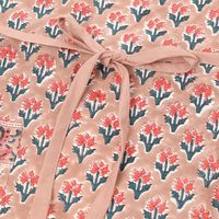 ブロックプリントエプロン ピンク studio CLIP