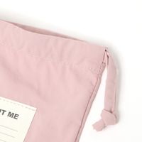 ポーチ LABEL巾着 ピンク studio CLIP