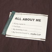 化粧ポーチ LABELフラットポーチＭ ブラウン studio CLIP