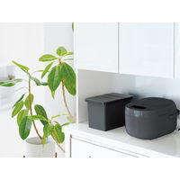 S 密閉米びつ 6kg 6kg ブラック A7513BK 1個 アスベル