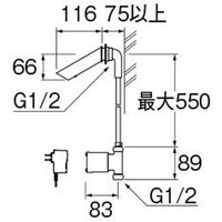 SANEI 自動横水栓 EY101N-13 1個（直送品）