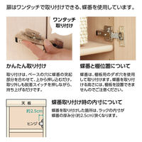 大洋 Shelfit エースラック 扉付き 左開き 幅400×奥行460×高さ700mm AR7040D(NA)＋NトビラL 1台（直送品）