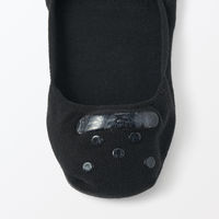 無印良品 レディース 婦人 かかと滑り止め付き たび型フットカバー ２３～２５ｃｍ 黒 良品計画
