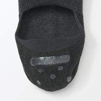 無印良品 メンズ 紳士 足なり直角 かかと滑り止め付き 浅履き スニーカーイン ２５～２７ｃｍ チャコールグレー 良品計画