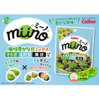 豆菓子 おつまみ miino　ミーノ 風味豊かな豆ミックス そら豆・えだ豆・黒豆しお味　28g 1セット（1個×12）