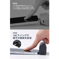 モバイルバッテリー 5000mAh 直挿し Lightning端子一体型 ブラック EC-C29LBK エレコム 1個（直送品）