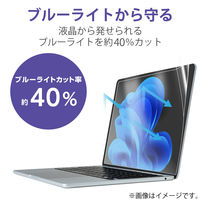 MacBook Air 13.6インチ 保護フィルム M4/M3/M2 アンチグレア EFWMBA1322FLST エレコム 1個（直送品）
