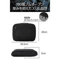 ガジェットポーチ バッグインバッグ 軽量 撥水 8.3インチタブレット ブラック ZSB-BB01PMBK エレコム 1個（直送品）